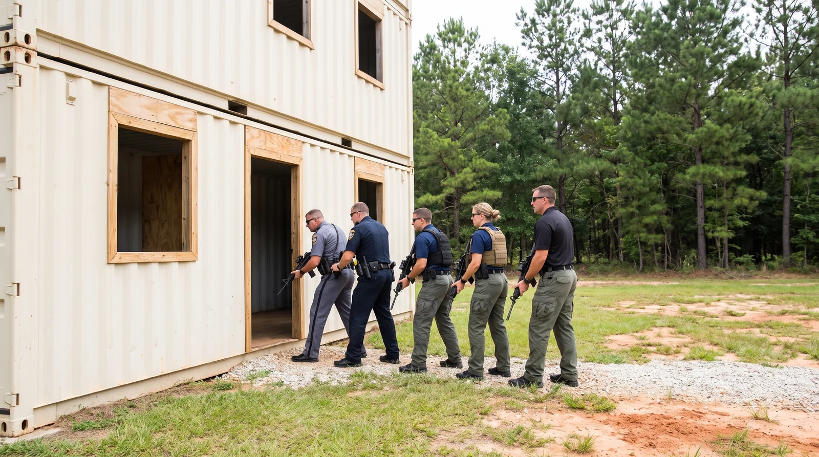 Team working a reconfigurable CQB structure