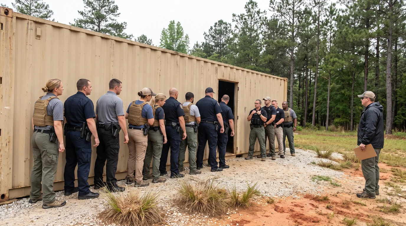 Tactical team training at the Victory campus